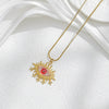 Pendant Necklace Stainless Steel Geometric Devil's Eye Electroplating