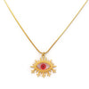 Pendant Necklace Stainless Steel Geometric Devil's Eye Electroplating