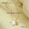 Pendant Necklace Stainless Steel Geometric Fashion Electroplating For Women