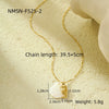 Pendant Necklace Stainless Steel Geometric Fashion Electroplating For Women