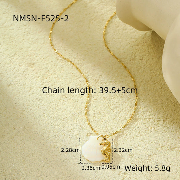 Pendant Necklace Stainless Steel Geometric Fashion Electroplating For Women