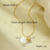 Pendant Necklace Stainless Steel Geometric Fashion Electroplating For Women