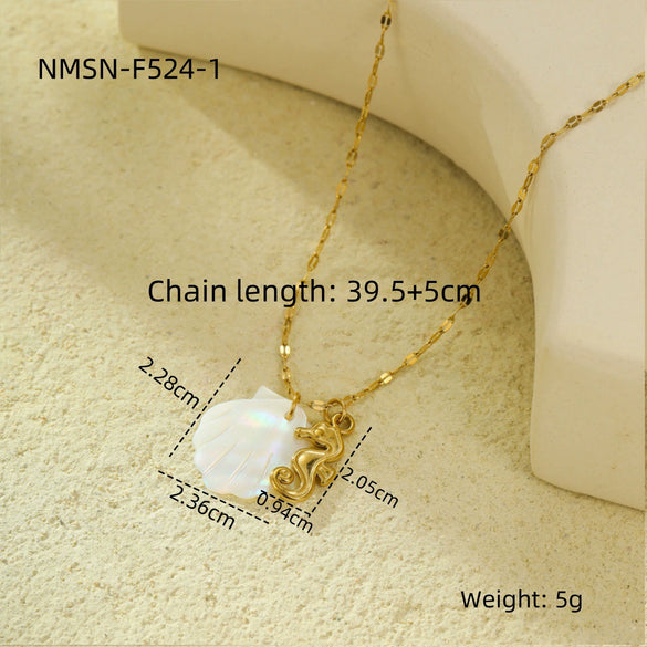 Pendant Necklace Stainless Steel Geometric Fashion Electroplating For Women
