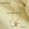 Pendant Necklace Stainless Steel Geometric Fashion Electroplating For Women