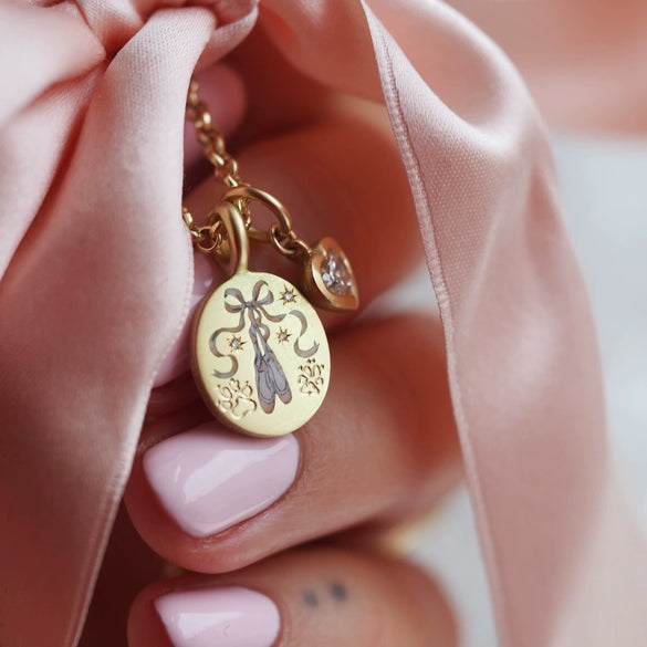 Pendant Necklace Stainless Steel Geometric Flower Heart Style Vacuum Plating