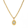 Pendant Necklace Stainless Steel Geometric Flower Heart Style Vacuum Plating