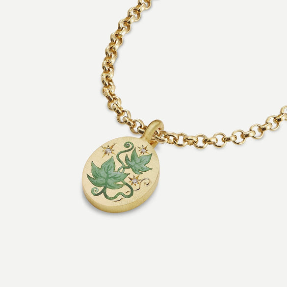 Pendant Necklace Stainless Steel Geometric Flower Heart Style Vacuum Plating