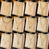 Pendant Necklace Stainless Steel Heart Shape Electroplating