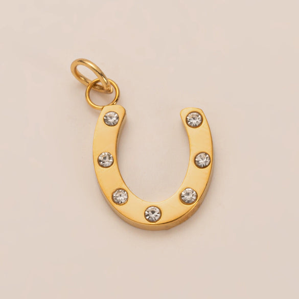 Pendant Necklace Stainless Steel Heart Shaped Geometric Electroplated With Zirconium Agate Natural Stone