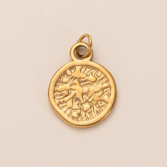 Pendant Necklace Stainless Steel Heart Shaped Geometric Electroplated With Zirconium Agate Natural Stone