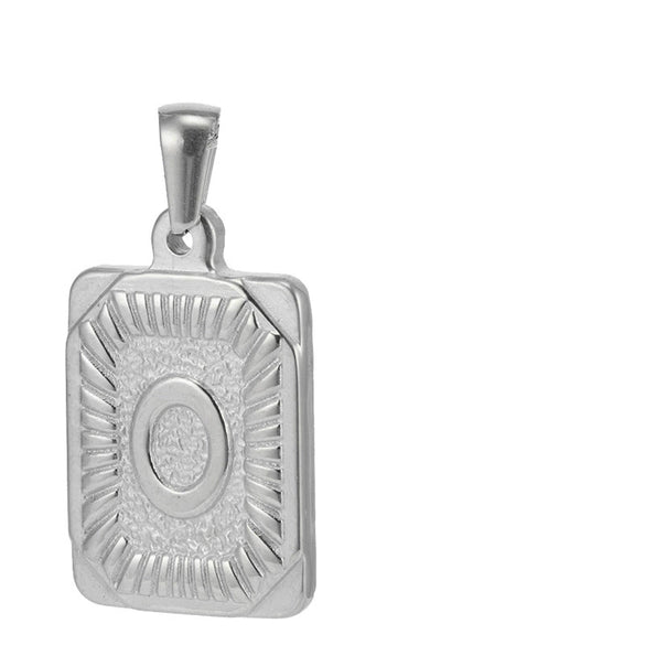 Pendant Necklace Stainless Steel 18K Electroplated Letter Design
