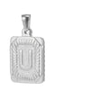 Pendant Necklace Stainless Steel 18K Electroplated Letter Design
