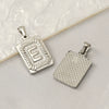 Pendant Necklace Stainless Steel 18K Electroplated Letter Design