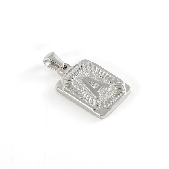 Pendant Necklace Stainless Steel 18K Electroplated Letter Design