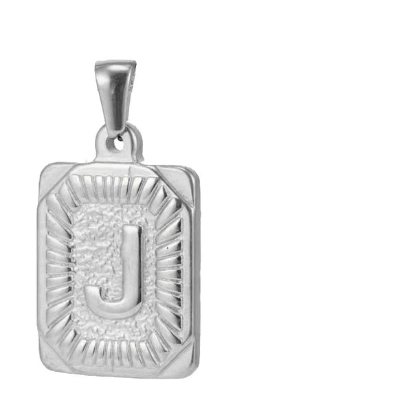 Pendant Necklace Stainless Steel 18K Electroplated Letter Design
