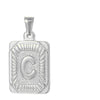 Pendant Necklace Stainless Steel 18K Electroplated Letter Design