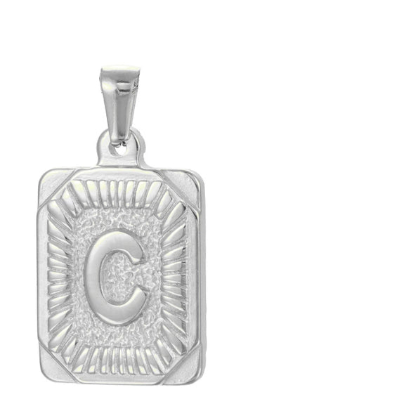 Pendant Necklace Stainless Steel 18K Electroplated Letter Design