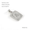 Pendant Necklace Stainless Steel 18K Electroplated Letter Design