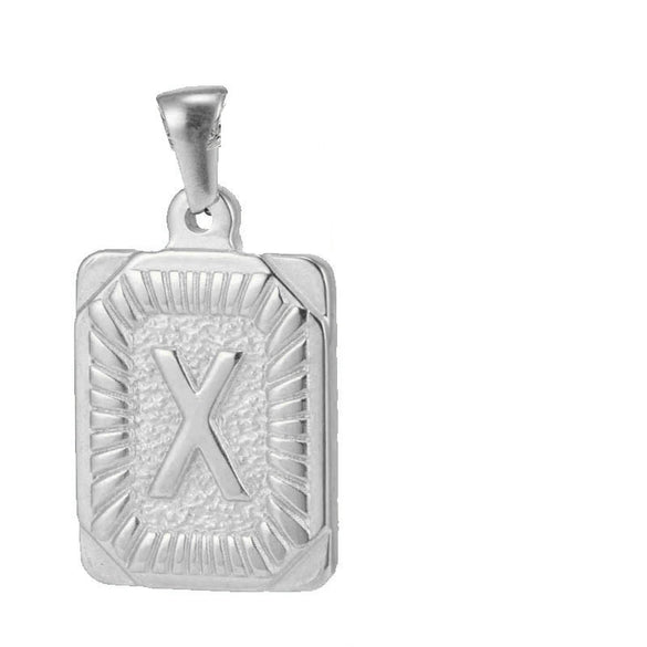 Pendant Necklace Stainless Steel 18K Electroplated Letter Design