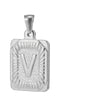 Pendant Necklace Stainless Steel 18K Electroplated Letter Design