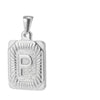 Pendant Necklace Stainless Steel 18K Electroplated Letter Design