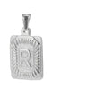 Pendant Necklace Stainless Steel 18K Electroplated Letter Design