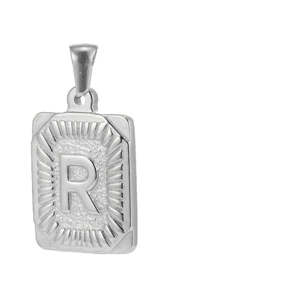 Pendant Necklace Stainless Steel 18K Electroplated Letter Design