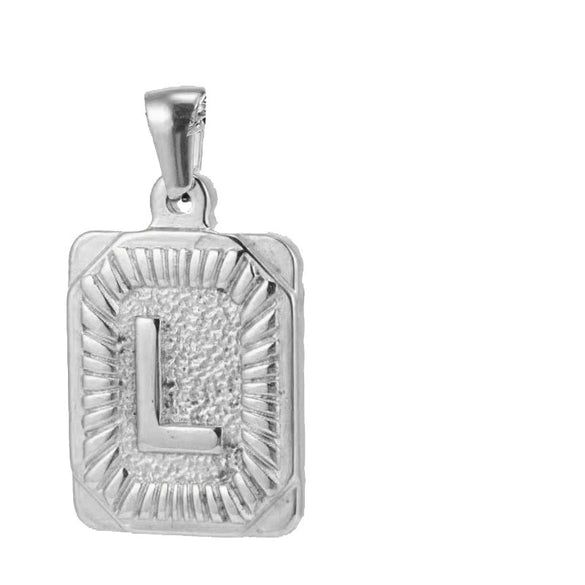 Pendant Necklace Stainless Steel 18K Electroplated Letter Design
