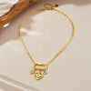 Pendant Necklace Stainless Steel Marine Biological Animal Style Electroplating Bone Chain For Women