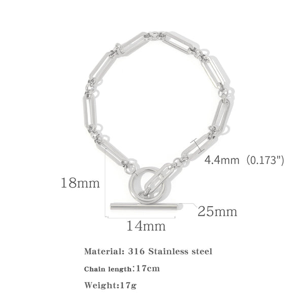 Pendant Necklace Stainless Steel Ochain Electroplating Small Steel Ball Buckle Design
