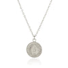 Pendant Necklace Stainless Steel Retro Portrait Three Dimensional Relief Coin Electroplated Unisex