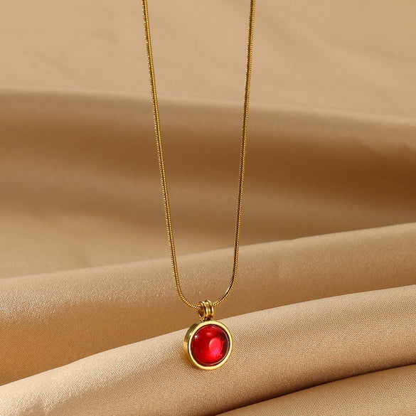 Pendant Necklace Stainless Steel Snake Bone Chain With Letters Numbers Text Pattern Electroplated