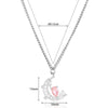 Pendant Necklace Stainless Steel Star Moon Electroplating Cross Chain Unisex
