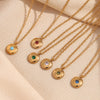Pendant Necklace Stainless Steel Titanium Steel Geometric 18K Gold Plated For Women