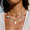 Pendant Necklace Stainless Steel Titanium Steel Geometric Pattern Electroplating For Women