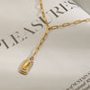 Pendant Necklace Stainless Steel Titanium Steel Geometric Square Fivepointed Star Electroplating Women's