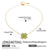 Pendant Necklace Stainless Steel Titanium Steel Heart Shape Electroplating Jewelry