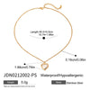 Pendant Necklace Stainless Steel Titanium Steel Heart Shape Electroplating