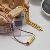 Pendant Necklace Stainless Steel Titanium Steel Motherofpearl Engraved Love Heart Geometric Electroplated Women's Holiday Style