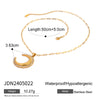 Pendant Necklace Stainless Steel Titanium Steel Rhinestone Geometric Ins Style Electroplating