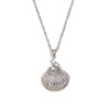 Pendant Necklace Stainless Steel Titanium Steel Scallop Embedded Starfish Bow Electroplating Women