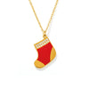 Pendant Necklace 316L Stainless Steel Zircon Drip Oil Geometric Electroplated Light Luxury Female