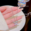 Pendant Necklace Titanium Steel Copper Cross Chain Drop Shape Electroplating Women's Simple Minimalist Style