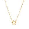 Pendant Necklace Titanium Steel Geometric Electroplated Retro Pearl