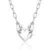 Pendant Necklace Titanium Steel Geometric Electroplated Retro Pearl