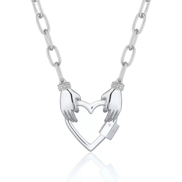 Pendant Necklace Titanium Steel Geometric Electroplated Retro Pearl