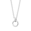 Pendant Necklace Titanium Steel Geometric Electroplated Retro Pearl