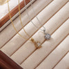 Pendant Necklace Titanium Steel Geometric Minimalist Electroplating For Women