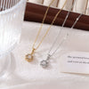 Pendant Necklace Titanium Steel Geometric Minimalist Electroplating For Women