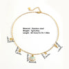 Pendant Necklace Titanium Steel Geometric Shell Marine Animal Style For Women